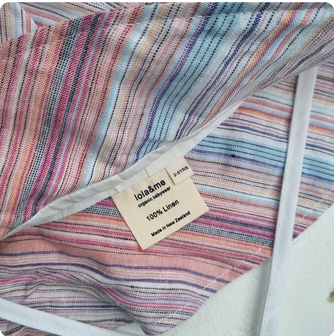 Linen Sunhat - Sunrise Stripe