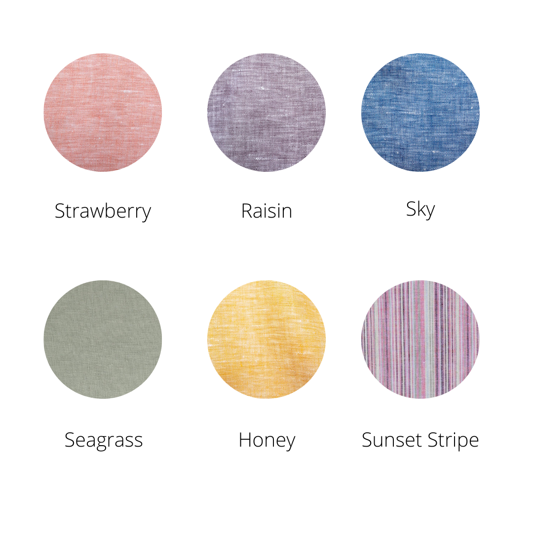Organic Linen Sunhat - Sunset Stripe - 12-24 months