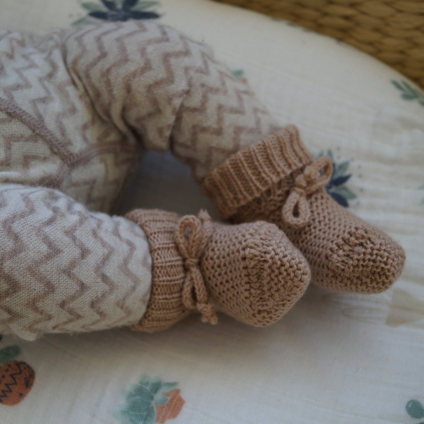 Merino Knit Booties - 6-12 months