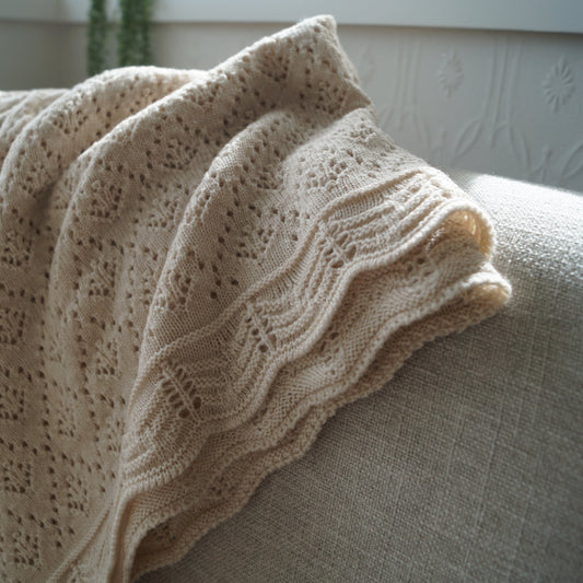 Merino Lace Blanket - more stock ready in June