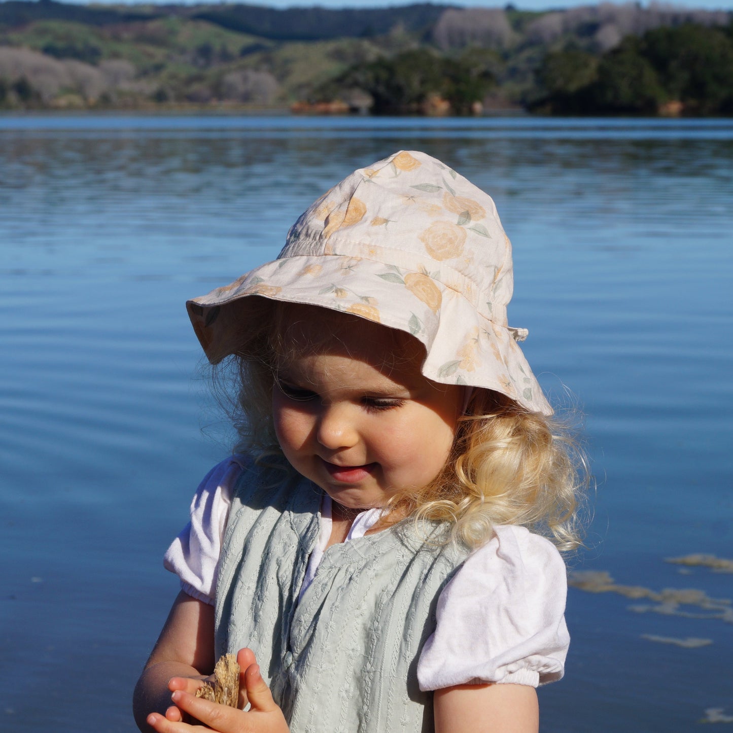 Linen Sunhat - Summer Rose