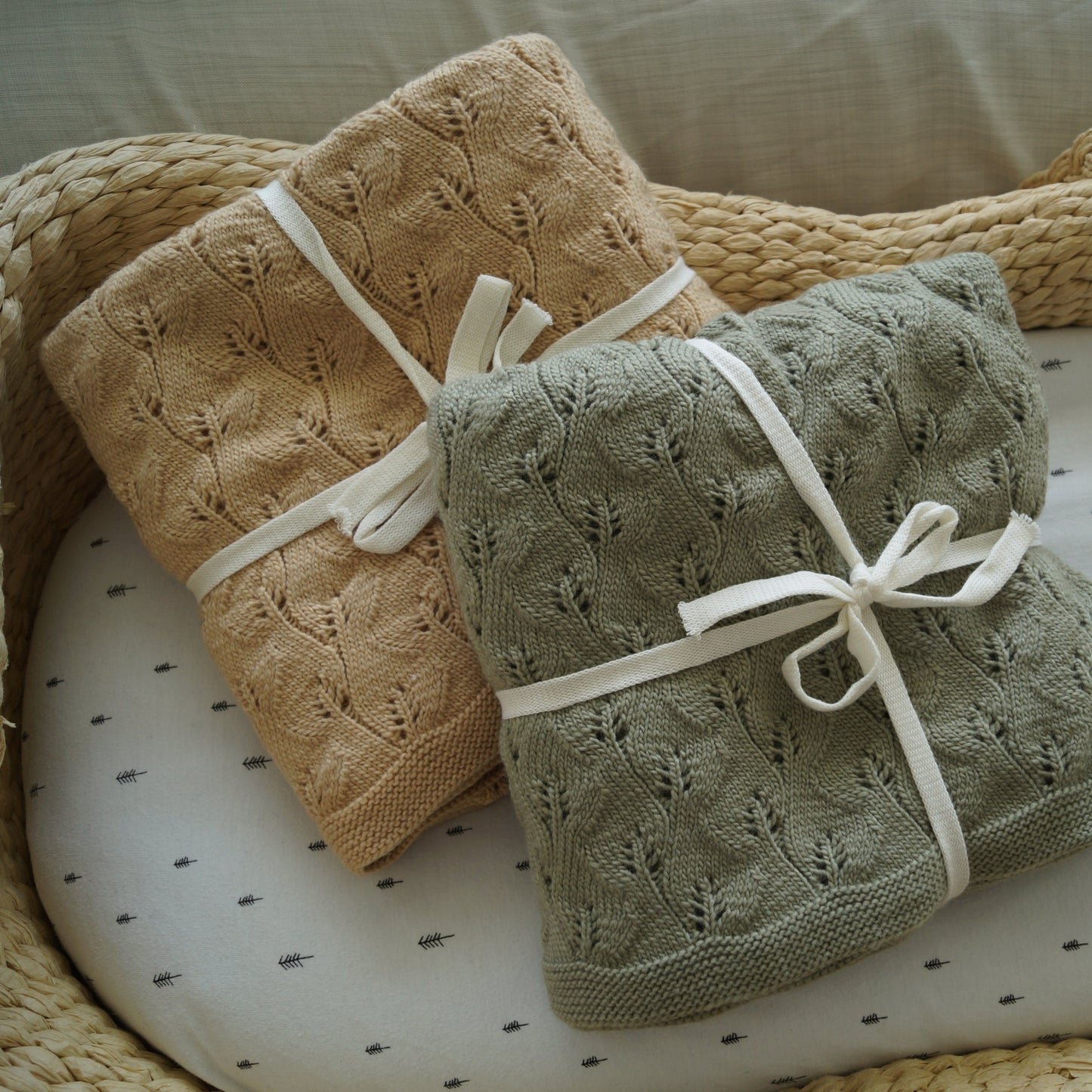 Nooks Merino Wool Baby Blanket - Caramel Latte