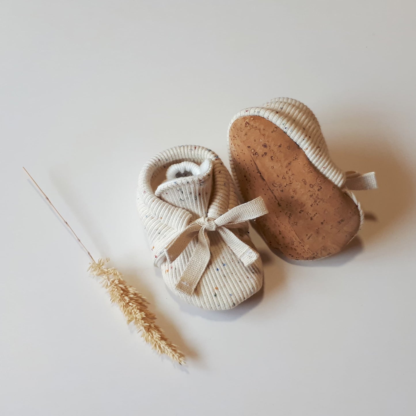 Organic Rib Booties - Sprinkle