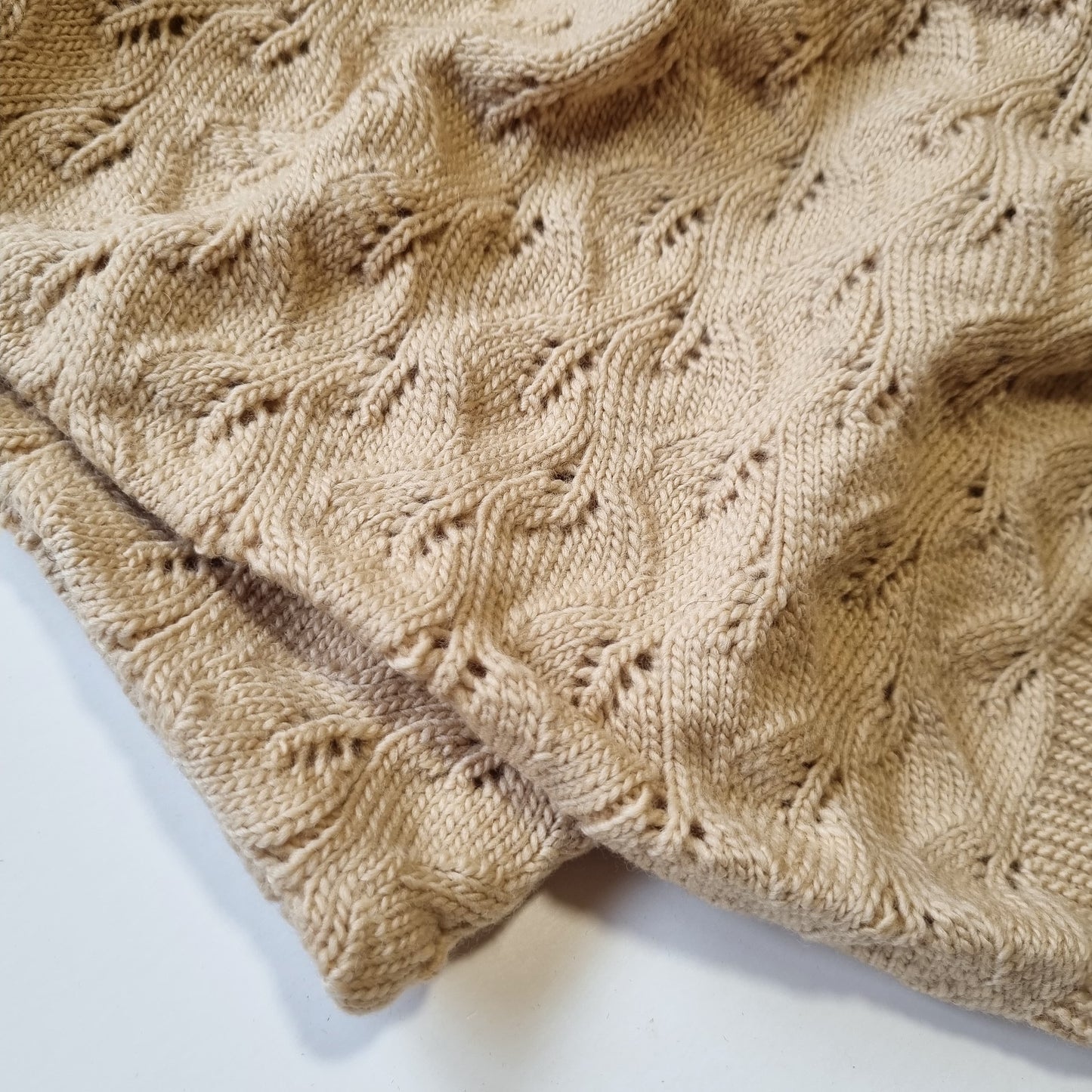 Nooks Merino Wool Baby Blanket - Caramel Latte