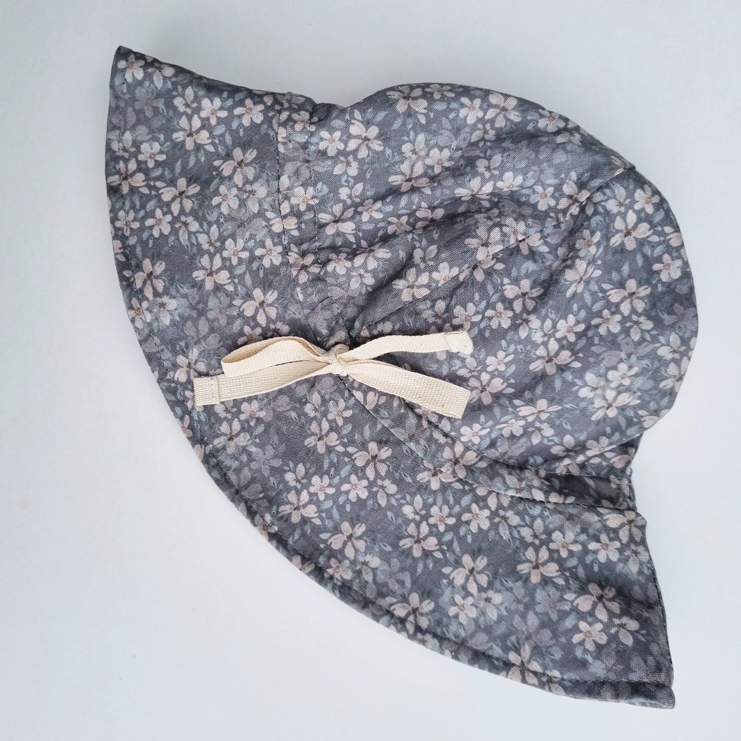 Linen Sunhat - Floral Violet