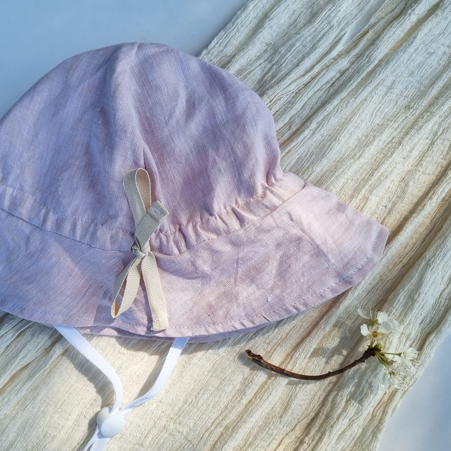 Linen Sunhat - Pink Salt